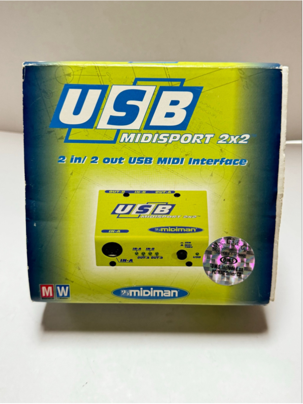Midiman USB Midisport 2x2 MIDI Interface with software